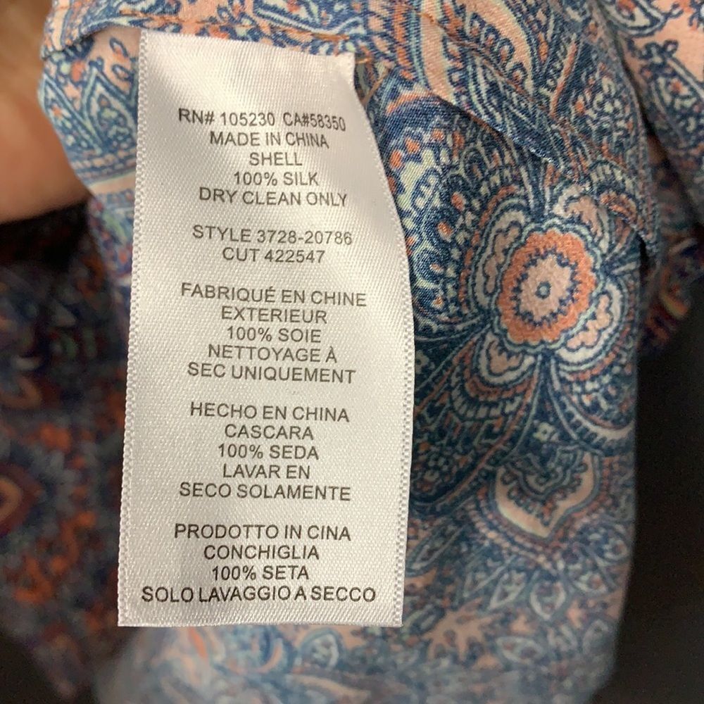 NWT!!! JOIE 100% Silk Tank Sz M - Picture 7 of 7